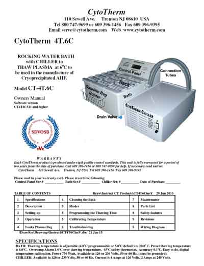 Инструкция пользователя, User manual на Разное CytoTherm-4T.6C