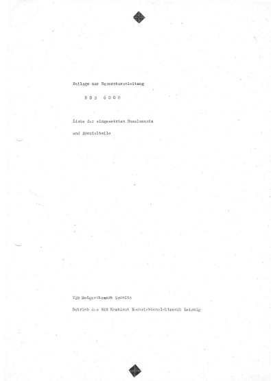 Техническое руководство, Technical manual на Мониторы RFT Memoryscope Bos 6000, MS 6000 (Монитор-осциллоскоп, перечень элементов)