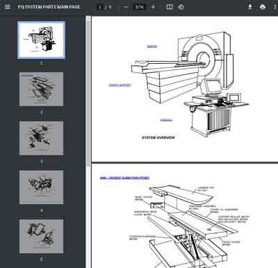 Каталог (элементов, запчастей и пр.), Catalogue, Spare Parts list на Томограф CT Scanner PQ System Parts [Marconi]