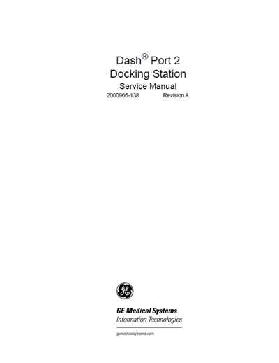 Сервисная инструкция, Service manual на Мониторы Станция для мониторов Dash Port 2 Docking Station