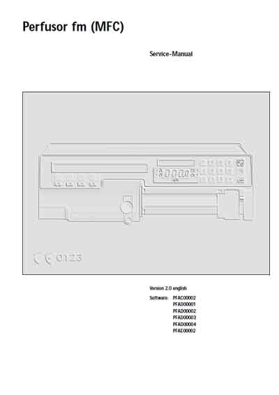 Сервисная инструкция, Service manual на Разное Инфузомат Perfusor FM (MFC)