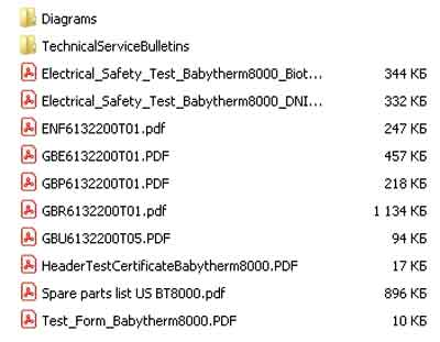 Сервисная инструкция, Service manual на Инкубатор Кювез реанимационный Babytherm 8000