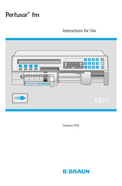 Инструкция пользователя, User manual на Разное Инфузомат Perfusor FM
