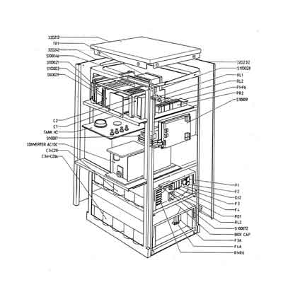 Схема электрическая, Electric scheme (circuit) на Рентген Маммограф Wizard - X-Ray unit