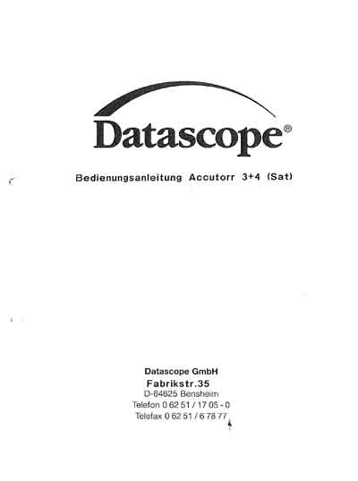 Инструкция по применению и обслуживанию, User and Service manual на Мониторы Accutorr 3, 3SAT, 4, 4SAT