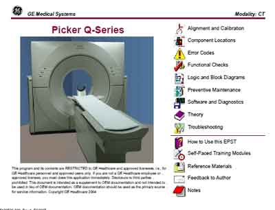 Техническая документация, Technical Documentation/Manual на Томограф Picker Q series