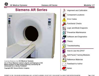 Техническая документация, Technical Documentation/Manual на Томограф AR Series