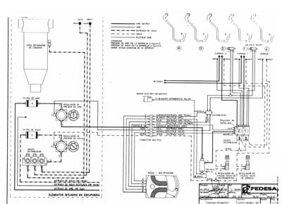 Схема электрическая, Electric scheme (circuit) на Стоматология Стоматологические установки FEDESA (Испания)