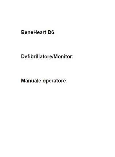 Инструкция оператора, Operator manual на Хирургия Дефибриллятор-монитор BeneHeart D6