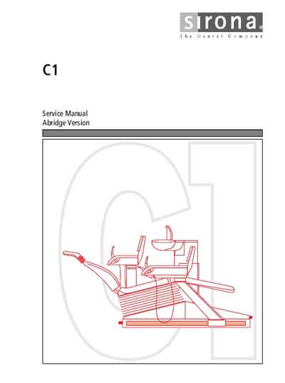 Сервисная инструкция, Service manual на Стоматология C1