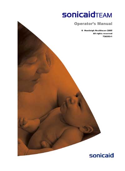 Инструкция пользователя User manual на Sonicaid Team (738393-1) [Huntleigh] [---]
