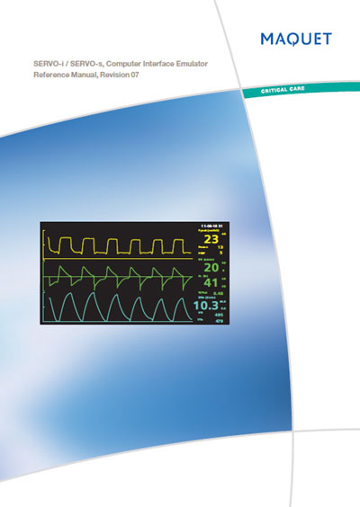 Справочные материалы, Reference manual на ИВЛ-Анестезия Servo-i, Servo-s Computer Interface Emulator (Ver 4.0 Rev 07)