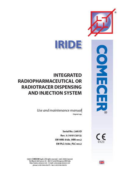 Инструкция по экспл. и обслуживанию, Operating and Service Documentation на Разное Система Iridi (Comecer)