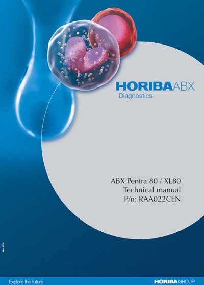 Техническая документация, Technical Documentation/Manual на Анализаторы Pentra 80 / XL80
