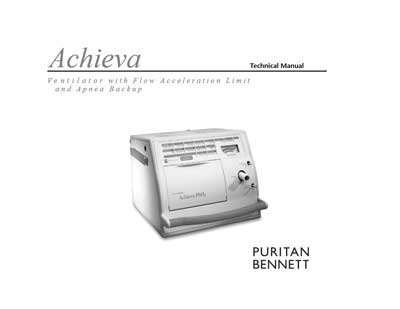 Техническая документация, Technical Documentation/Manual на ИВЛ-Анестезия Achieva