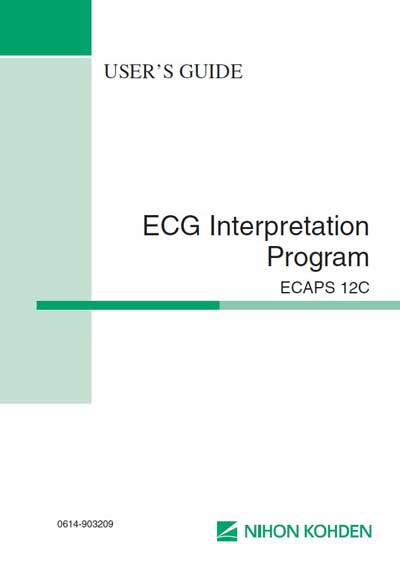 Инструкция пользователя, User manual на Диагностика-ЭКГ Ecaps 12C